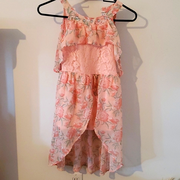 Nicole Miller Pink Lacey Romper - Picture 1 of 6